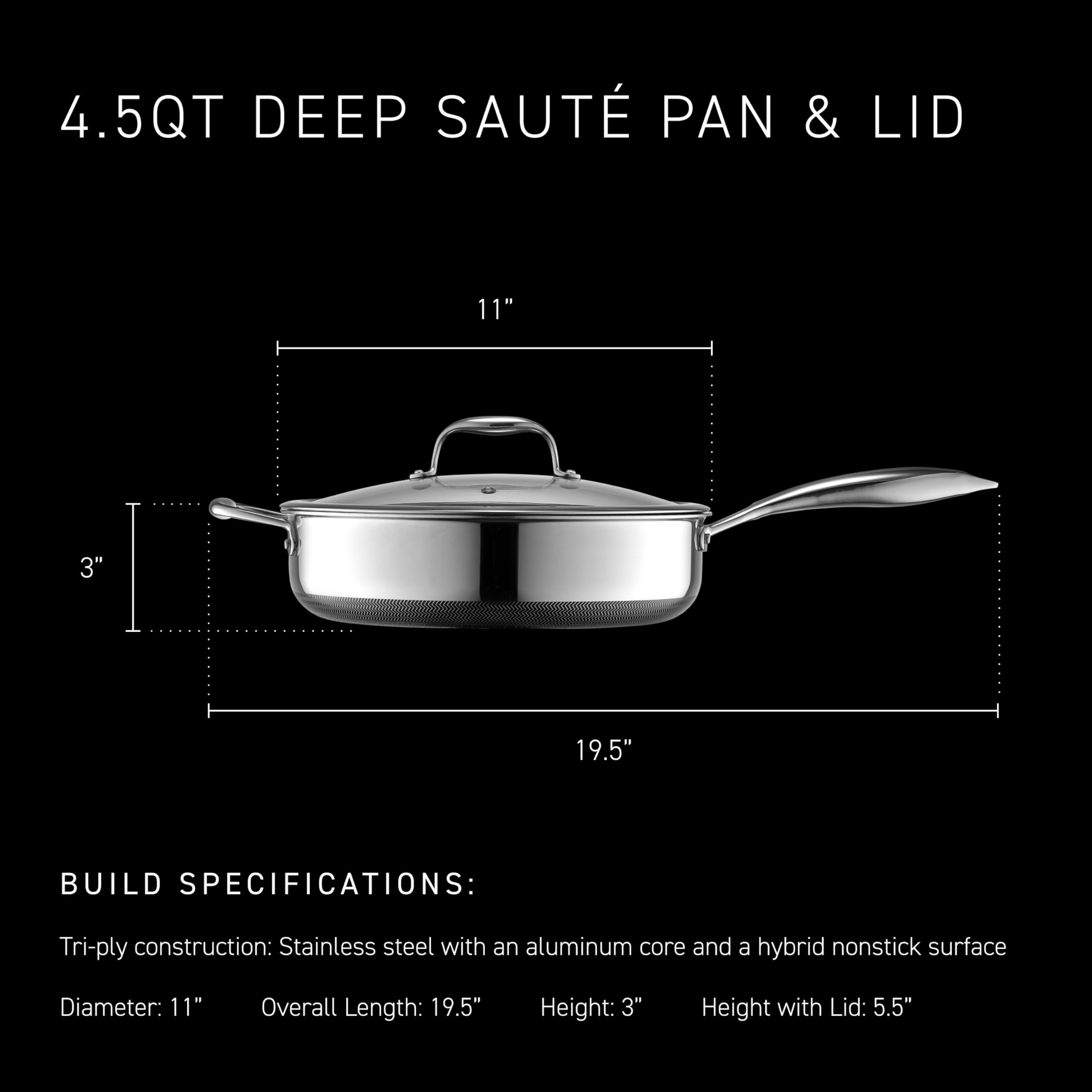 Amazon.co.jp: HexClad (ヘックスクラッド) ハイブリッド ノン